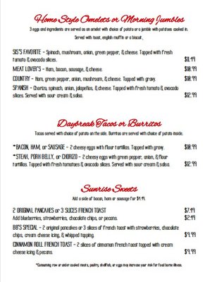 Menu photo 1 Renee's Family Breakfast Nappanee, IN Menu photo 1 Renee's Family Breakfast Nappanee, IN