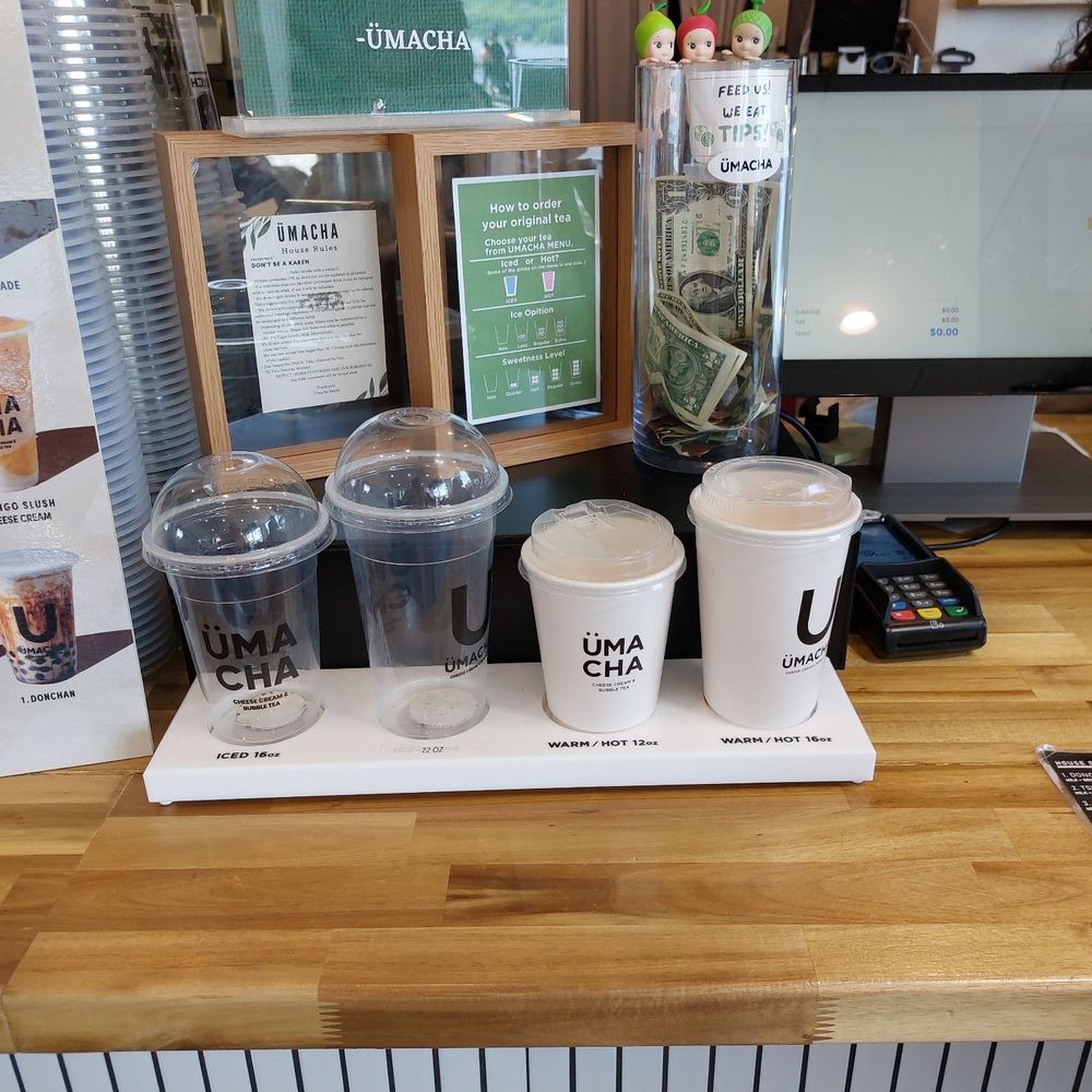 ÜMACHA - Cup Sizes - Bubble Tea Near Me - Edgewater, New Jersey ÜMACHA - Cup Sizes - Bubble Tea Near Me - Edgewater, New Jersey
