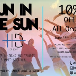 H D Signs - Summer special 2015
