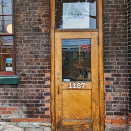 Exterior outside entrance of Louie Coffee Shop - Toronto, Ontario Exterior outside entrance of Louie Coffee Shop - Toronto, Ontario