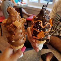 Dulce de leche and dark chocolate with orange - both petite sizes!