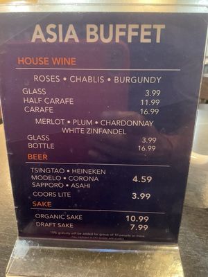 Menu photo 4 Asia Buffet Lake Forest, CA