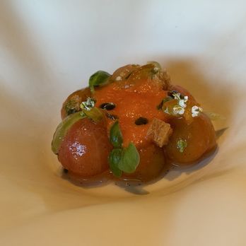 Auro - Tomato dish - New American Near Me - Calistoga, California
