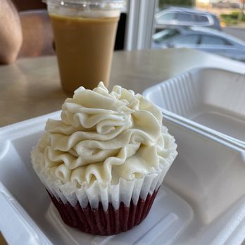 Cafe Julia - Red velvet cupcake and iced coffee. - Breakfast & Brunch Near Me - South Haven, Michigan Cafe Julia - Red velvet cupcake and iced coffee. - Breakfast & Brunch Near Me - South Haven, Michigan