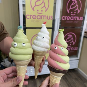 Creamus - Uji Matcha, Milk, Uji Matcha & Strawberry - Desserts Near Me - Leesburg, Virginia