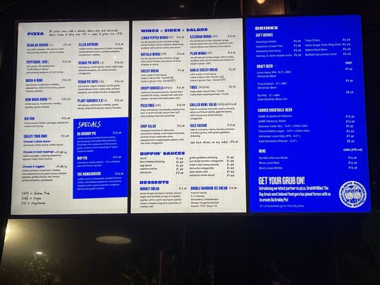 Menu photo 8 Square Pie Guys - Oakland Oakland, CA