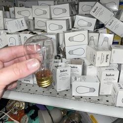 Rare sighting of incandescent light bulbs.