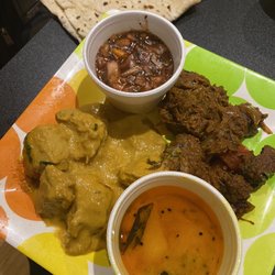 Vijay India Restaurant - Chicken korma and lamb bhuna