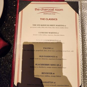 The Charcoal Room - Bar menu 24 Oct 25 - Steakhouses Near Me - Las Vegas, Nevada The Charcoal Room - Bar menu 24 Oct 25 - Steakhouses Near Me - Las Vegas, Nevada
