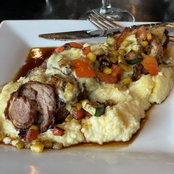 The Flats Bistro - Jalapeño Popper Pork Loin with Grits - American Near Me - Soldotna, Alaska
