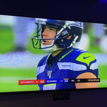 Topgolf - Saw the Seahawks miss this field goal. Still beat the Bucs :( And still a great place to watch the game! - New American Near Me - Tampa, Florida Topgolf - Saw the Seahawks miss this field goal. Still beat the Bucs :( And still a great place to watch the game! - New American Near Me - Tampa, Florida