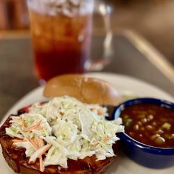 Red Hot & Blue Annapolis - BBQ Bologna sandwich - delish