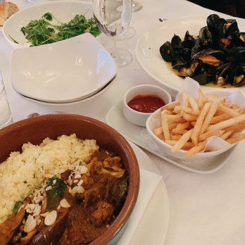 Marseille - VEGETABLE COUSCOUS MOULES FRITES MARINIERE - French Near Me - New York, New York Marseille - VEGETABLE COUSCOUS MOULES FRITES MARINIERE - French Near Me - New York, New York