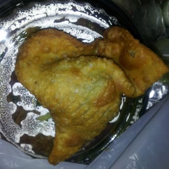 Shinwari Grill - Veg Samosa ("aloo"). 3 for $5. These are riddled with cilantro in the stuffing. - Indian Near Me - Chicago, Illinois Shinwari Grill - Veg Samosa ("aloo"). 3 for $5. These are riddled with cilantro in the stuffing. - Indian Near Me - Chicago, Illinois