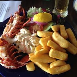 Miles Bar - Half lobster - warm with garlic butter. £11 special.