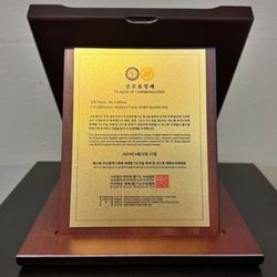 KSMY Martial Arts - WKF Plaque of Commendation