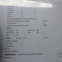 Baaia - Drinks menu