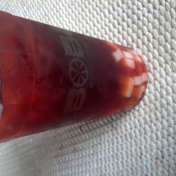 I Heart Boba - Peach tea with honey and raspberry. - Bubble Tea Near Me - Spring, Texas