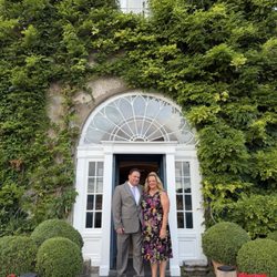 Ballymaloe House - Tim and Julie in the front door of Ballymaloe