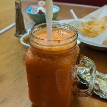 Los Chilitos Restaurant - Orange and carrots natural drink - Mexican Near Me - South El Monte, California