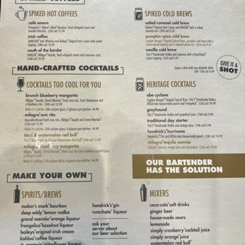 Another Broken Egg Cafe - Cocktail menu - American Near Me - Jacksonville, Florida Another Broken Egg Cafe - Cocktail menu - American Near Me - Jacksonville, Florida