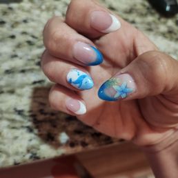These Alaska themed nails are sooooooo cute for my cruise!!