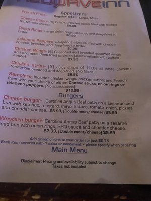 Menu photo 3 Red Wave Inn Fresno, CA Menu photo 3 Red Wave Inn Fresno, CA