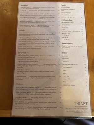 Menu photo 5 Toast Kitchen & Bakery Costa Mesa, CA