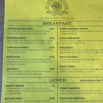 Kitchen & Vine - Food menu. - American Near Me - San Luis Obispo, California Kitchen & Vine - Food menu. - American Near Me - San Luis Obispo, California