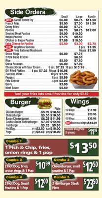 Menu photo 4 La Bella Pizzeria and Restaurant Ingleside, ON