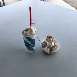 Norma Jean's Ice Cream - Butterfinger Tornado & Sundae