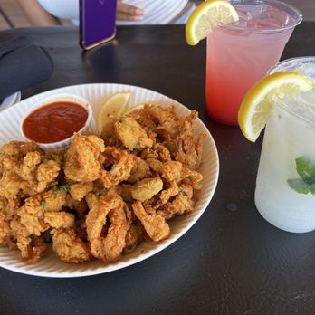MacGregor's - Fried Lemon Pepper Calamari, coconut mojito, blackberry lime lemonade - Seafood Near Me - Havre De Grace, Maryland
