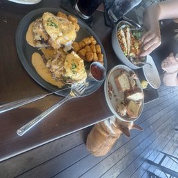 And they're dog friendly:) Toby liked the crispy tots