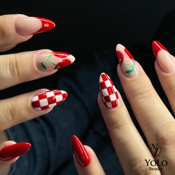 Yolo Beauté - Acrylic with design - Eyelash Service Near Me - Pleasanton, California Yolo Beauté - Acrylic with design - Eyelash Service Near Me - Pleasanton, California