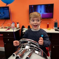 Island Cuts - After and he got a balloon and lollipop!