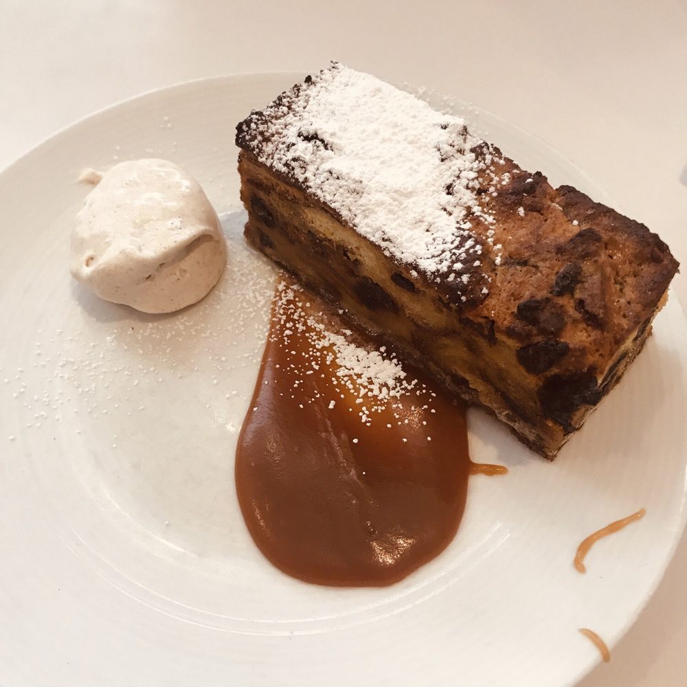 FIKA - Bread pudding with caramel sauce and cinnamon whipped cream - Modern European Near Me - Minneapolis, Minnesota FIKA - Bread pudding with caramel sauce and cinnamon whipped cream - Modern European Near Me - Minneapolis, Minnesota
