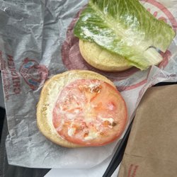 Wendy's - Was supposed to be a jr bacon cheese burger with no tomato.