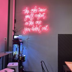 OMG Tacos - Neon sign and claw machine