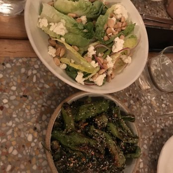 Fausto - Little gem and shishito peppers - Italian Near Me - Brooklyn, New York