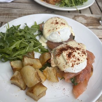 Jackdaw - Eggs Benedict with Smoked Salmon - a must try! - Cocktail Bars Near Me - New York, New York