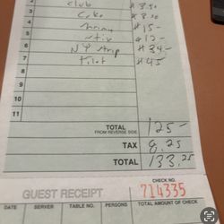 Kathie & Glenn's Steakhouse - Look at these prices for this garbage food