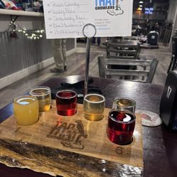 Tap That Growlers - Flight of ciders. A new Huckleberry fan was born.