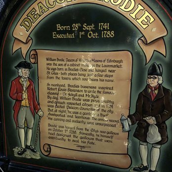 Deacon Brodies Tavern - The story of Jekyl & Hyde - Pubs Near Me - Edinburgh, EDH Deacon Brodies Tavern - The story of Jekyl & Hyde - Pubs Near Me - Edinburgh, EDH