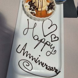 They celebrated our anniversary! They celebrated our anniversary!