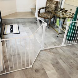 Baby Safe Homes - Custom extra wide sectional baby gate with auto lock door.