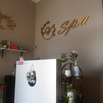 V Spa - Front  entrance reception area - Massage Therapy Near Me - Frisco, Texas