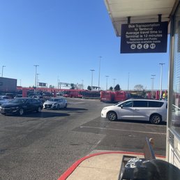 No buses running all parked! No buses running all parked!