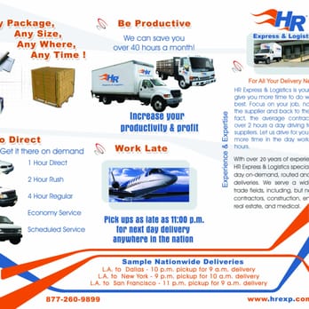 HR Express & Logistics - Couriers & Delivery Services Near Me - Los Angeles, California HR Express & Logistics - Couriers & Delivery Services Near Me - Los Angeles, California