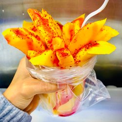 El Taquito Kitchen - fresh mango with chamoy and tajin