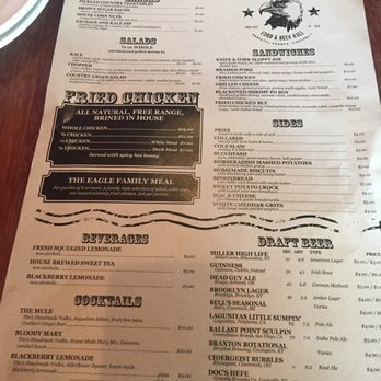 The Eagle Louisville - Menu - Southern Near Me - Louisville, Kentucky